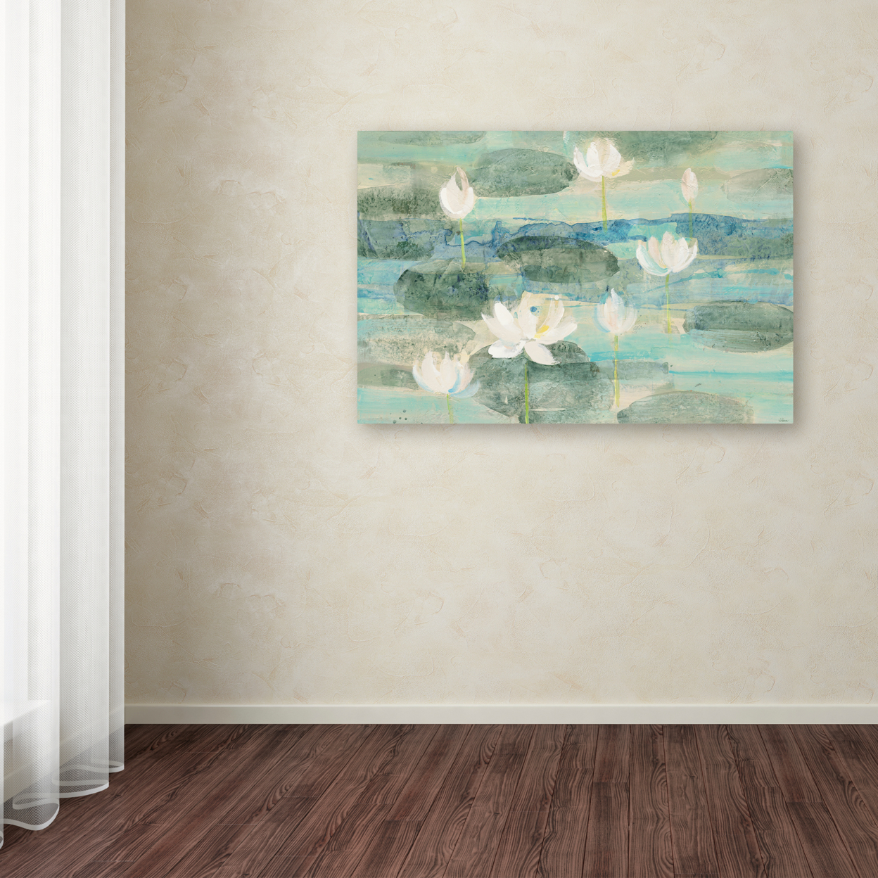 Albena Hristova 'Water Lilies Bright' Canvas Art 16 X 24