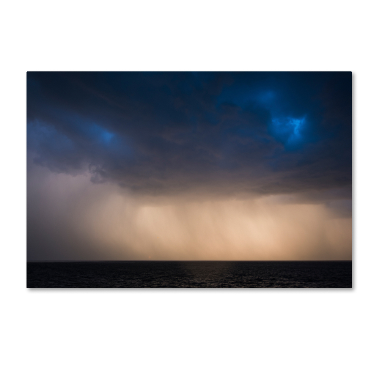 Kurt Shaffer 'Setting Sun Through The Storm' Canvas Art 16 X 24