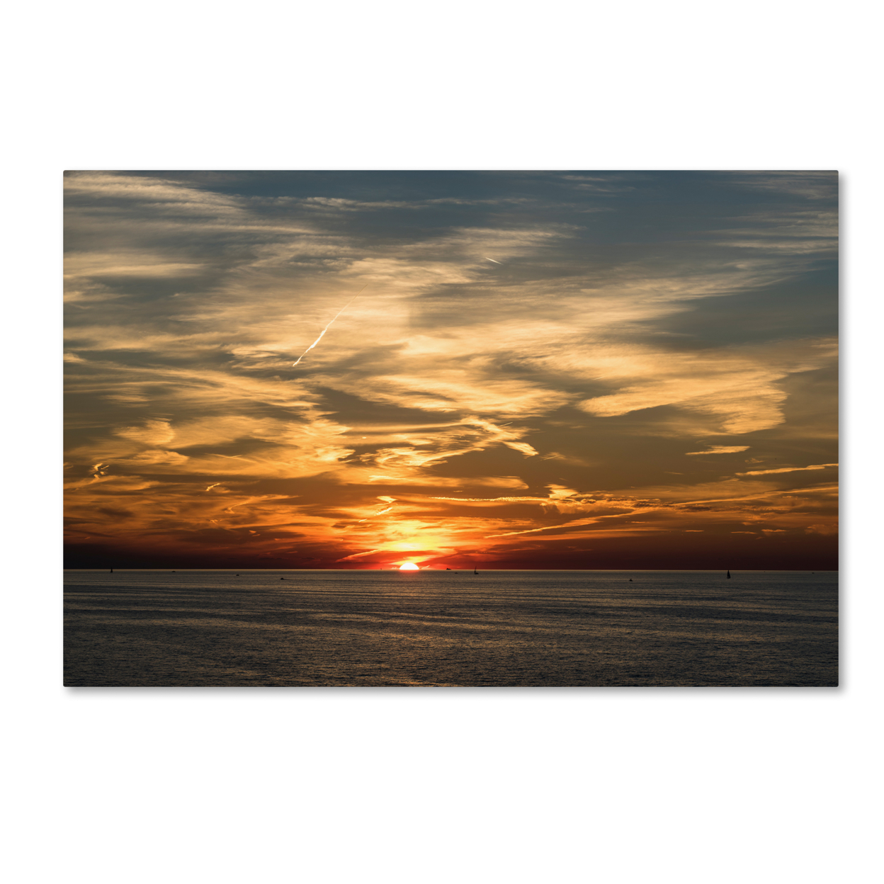 Kurt Shaffer 'Best Sunset Maybe Ever' Canvas Art 16 X 24