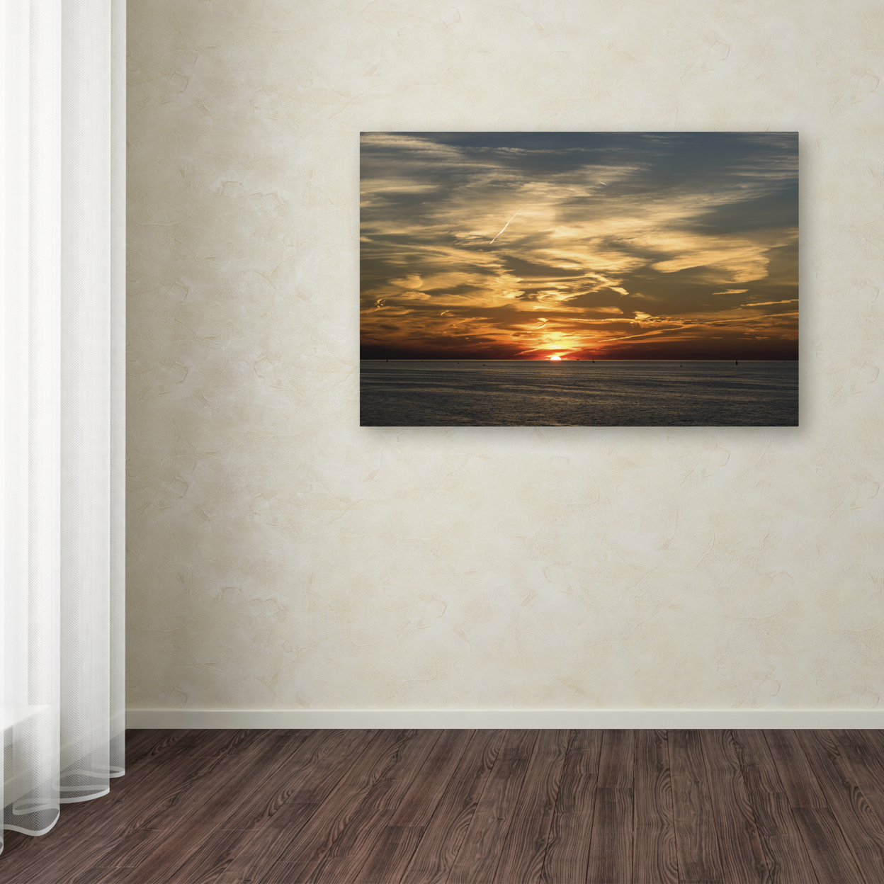 Kurt Shaffer 'Best Sunset Maybe Ever' Canvas Art 16 X 24