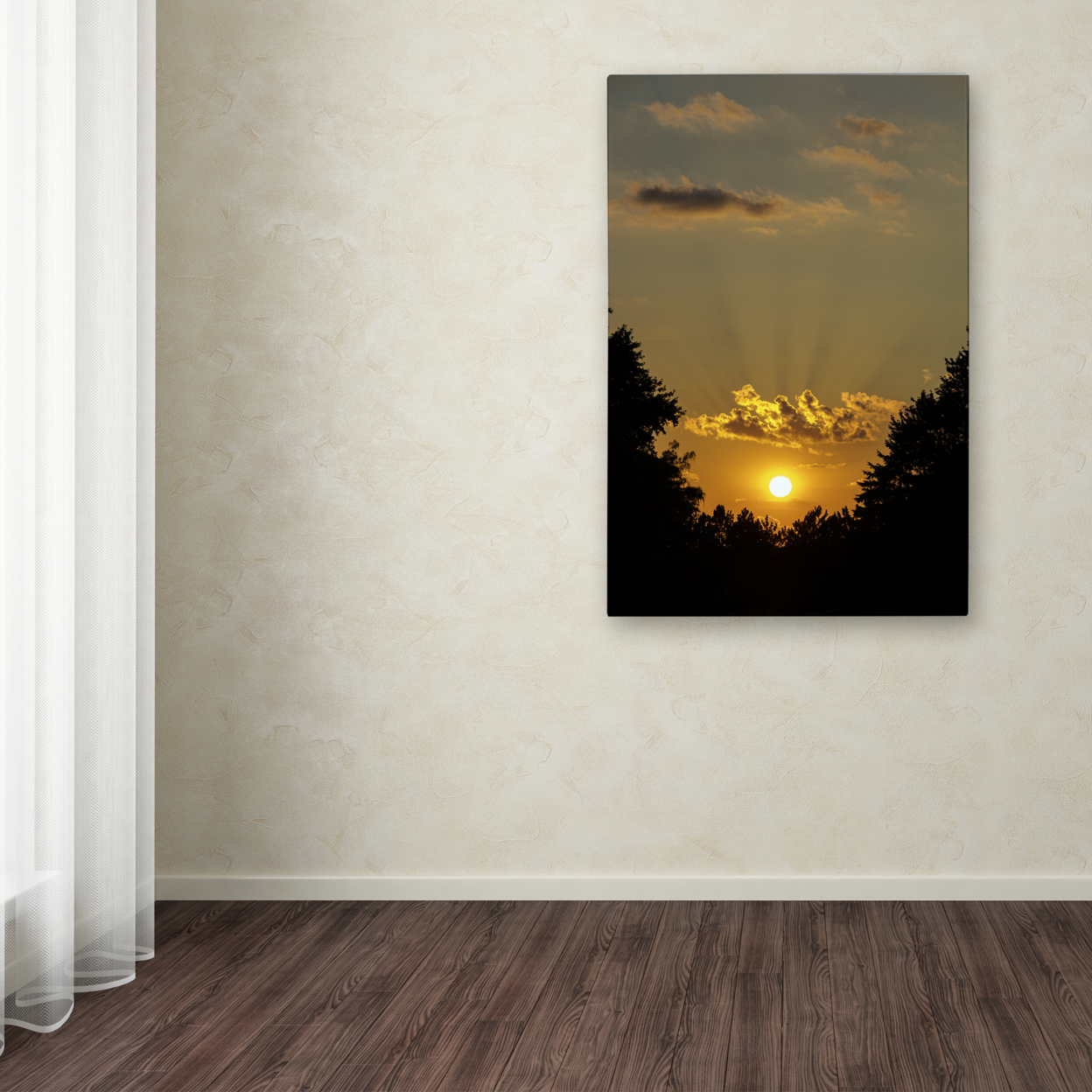 Kurt Shaffer 'September Sunset' Canvas Art 16 X 24