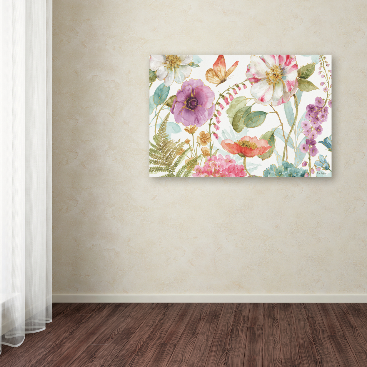 Lisa Audit 'Rainbow Seeds Flowers I' Canvas Art 16 X 24