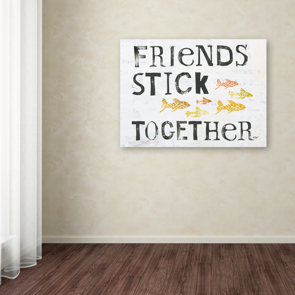 Kellie Day 'Friends Stick Together' Canvas Art