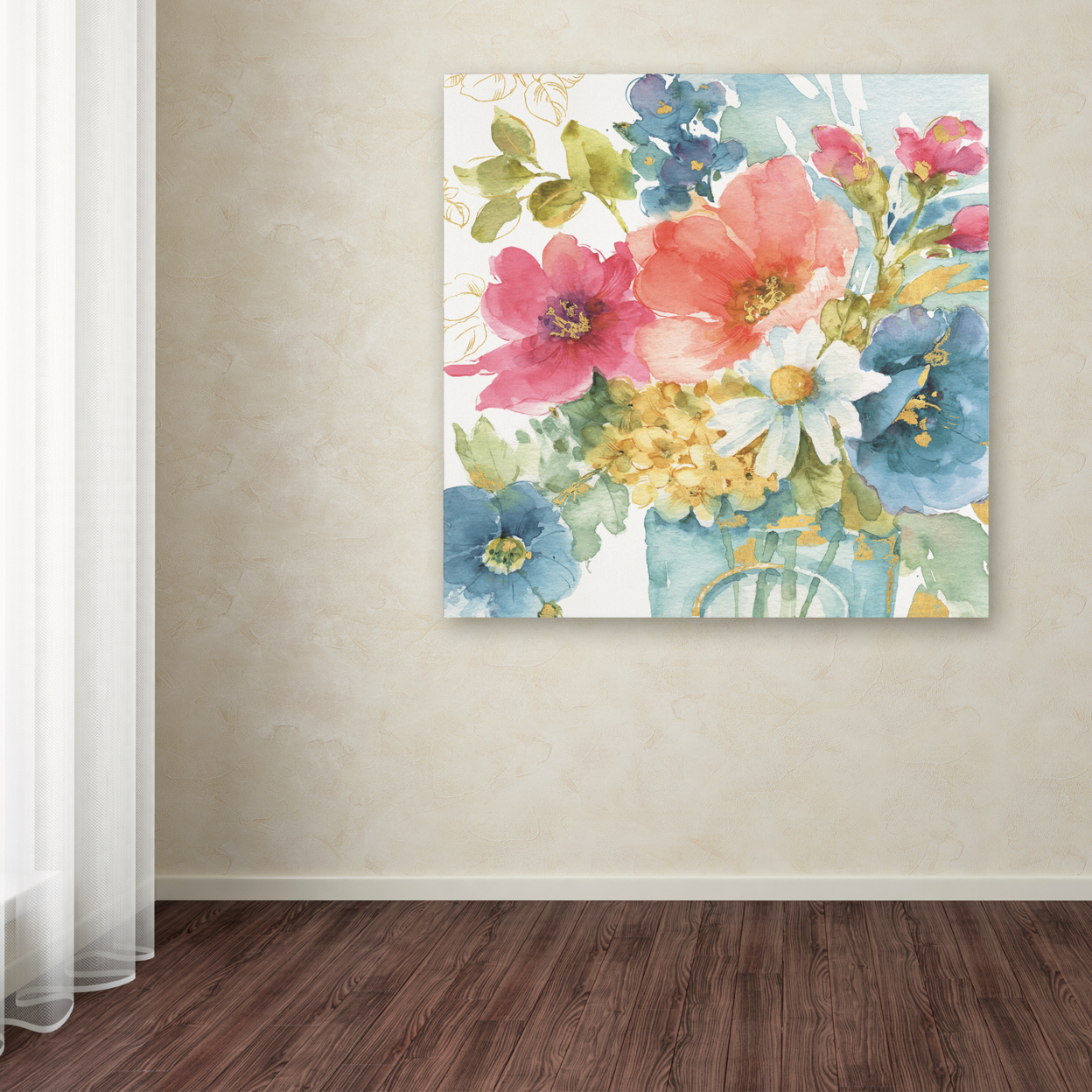 Lisa Audit 'My Garden Bouquet II' Large Canvas Art 35 X 35