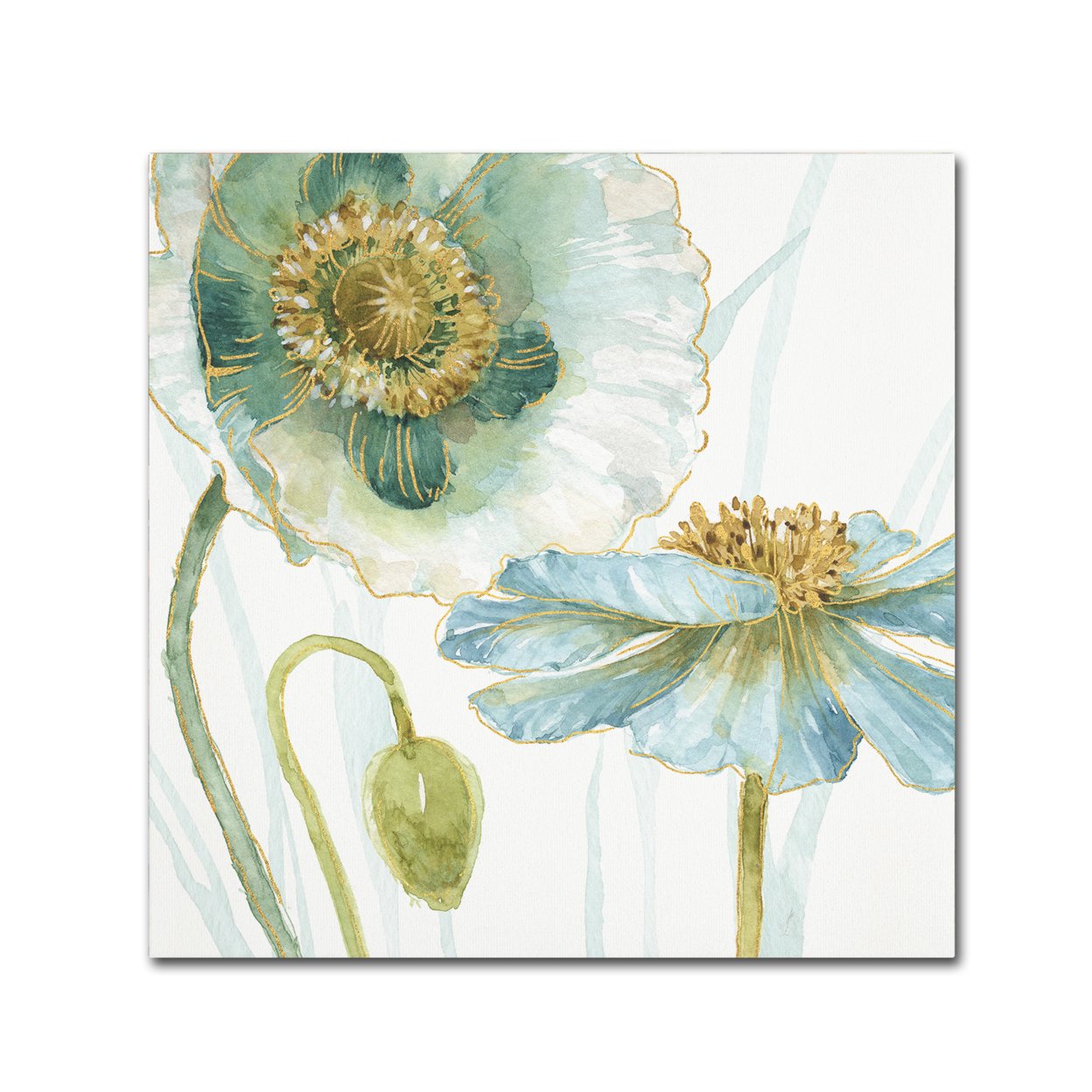 Lisa Audit 'My Greenhouse Flowers V' Large Canvas Art 35 X 35