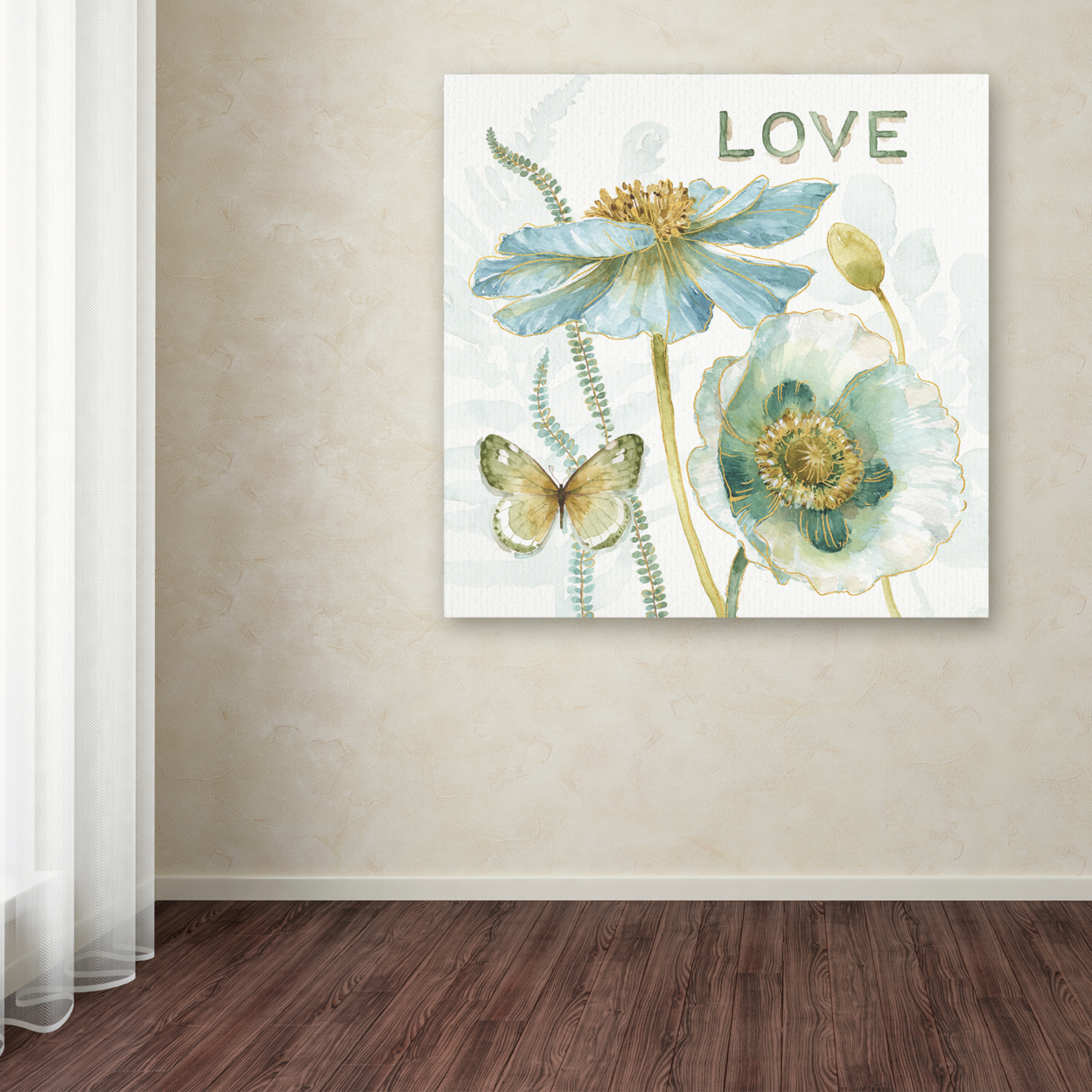 Lisa Audit 'My Greenhouse Flowers Love' Large Canvas Art 35 X 35