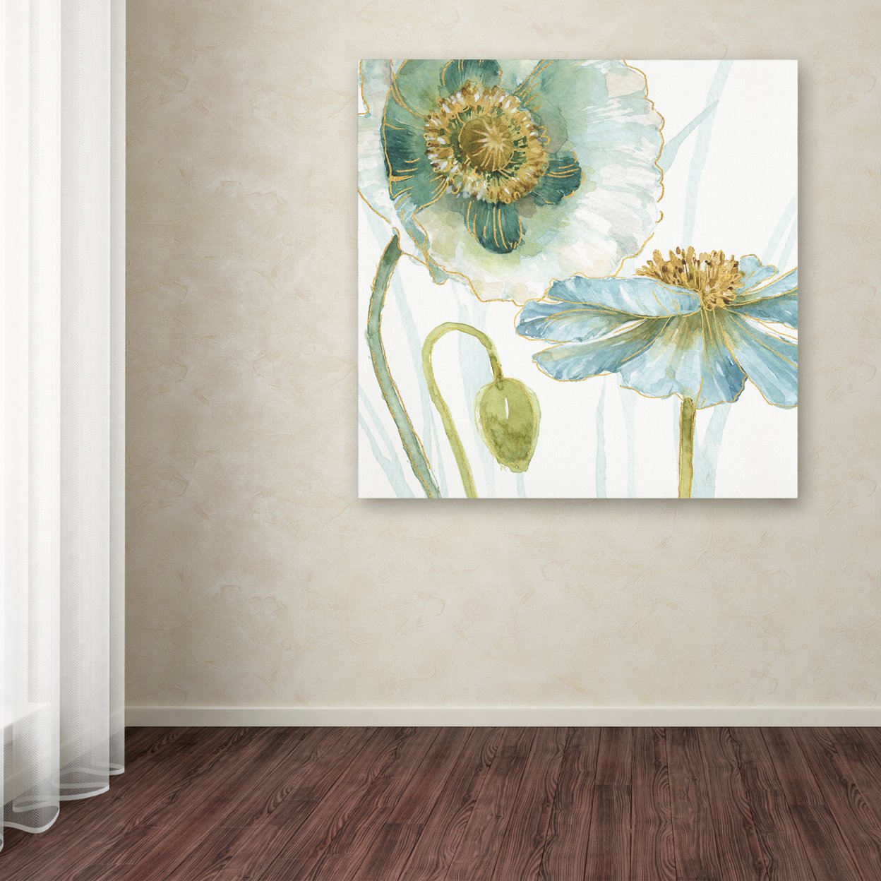 Lisa Audit 'My Greenhouse Flowers V' Large Canvas Art 35 X 35