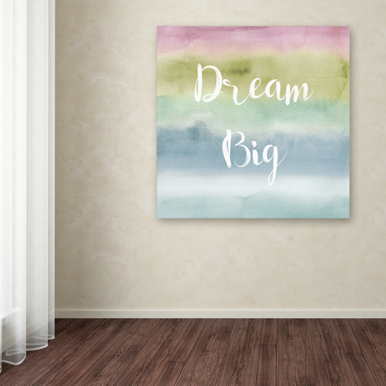 Lisa Audit 'Rainbow Seeds XIV Cool Dream' Large Canvas Art 35 X 35