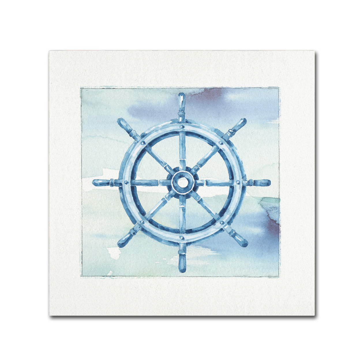 Lisa Audit 'Sea Life Wheel V2' Large Canvas Art 35 X 35