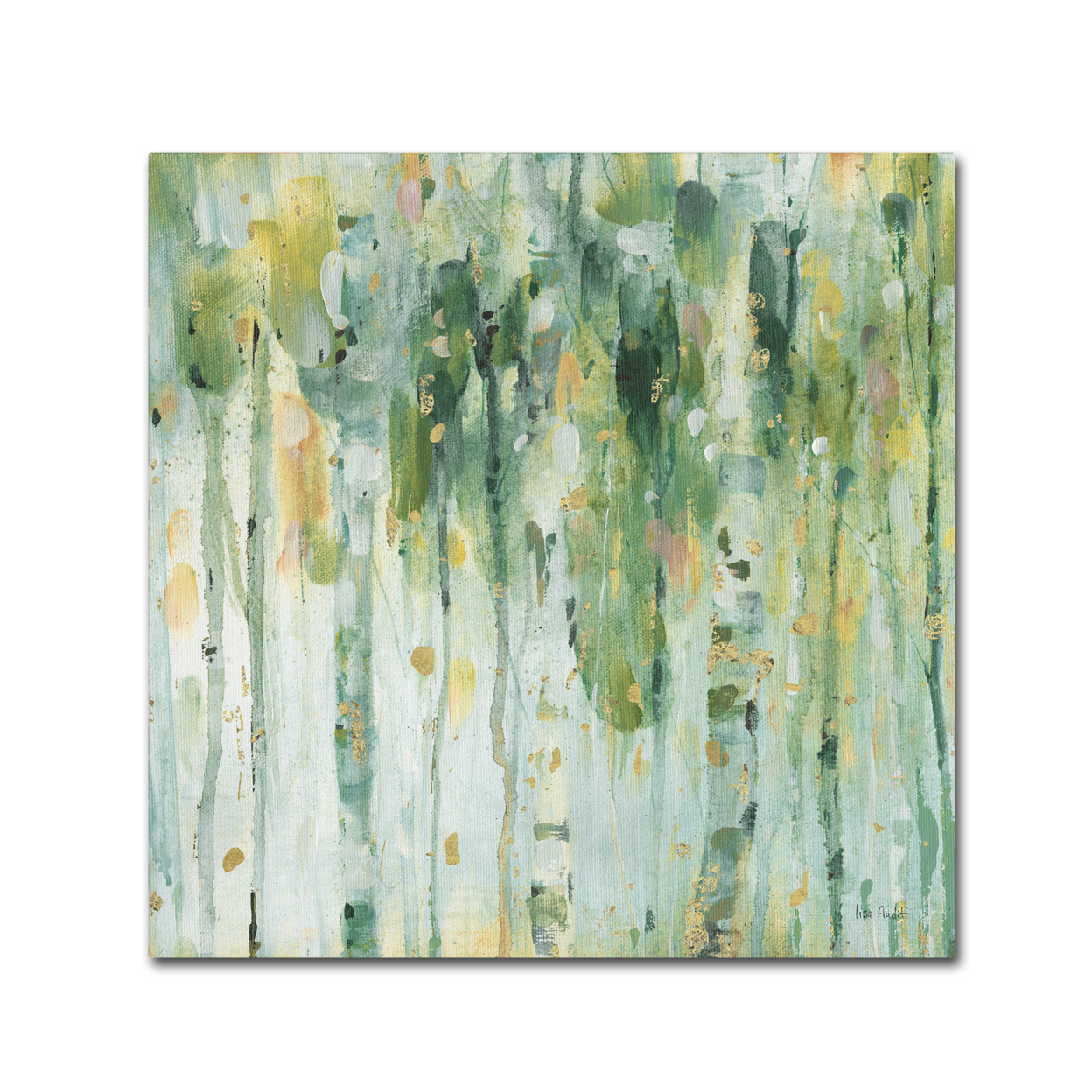Lisa Audit 'The Forest II' Large Canvas Art 35 X 35