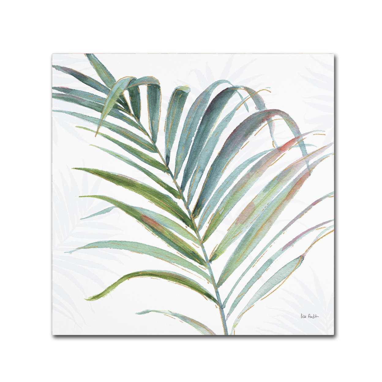 Lisa Audit 'Tropical Blush V' Large Canvas Art 35 X 35