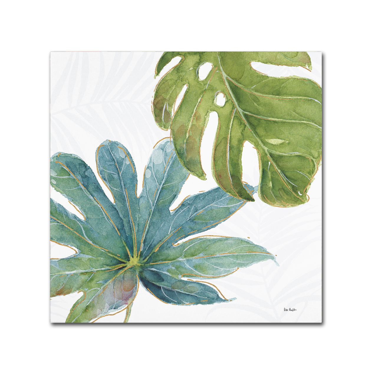 Lisa Audit 'Tropical Blush VII' Large Canvas Art 35 X 35