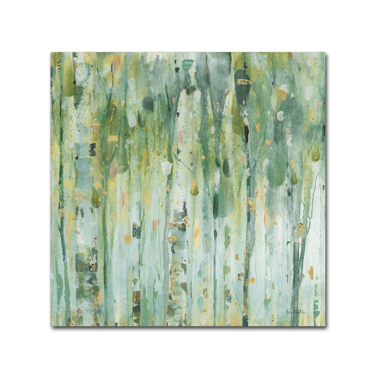 Lisa Audit 'The Forest III' Large Canvas Art 35 X 35