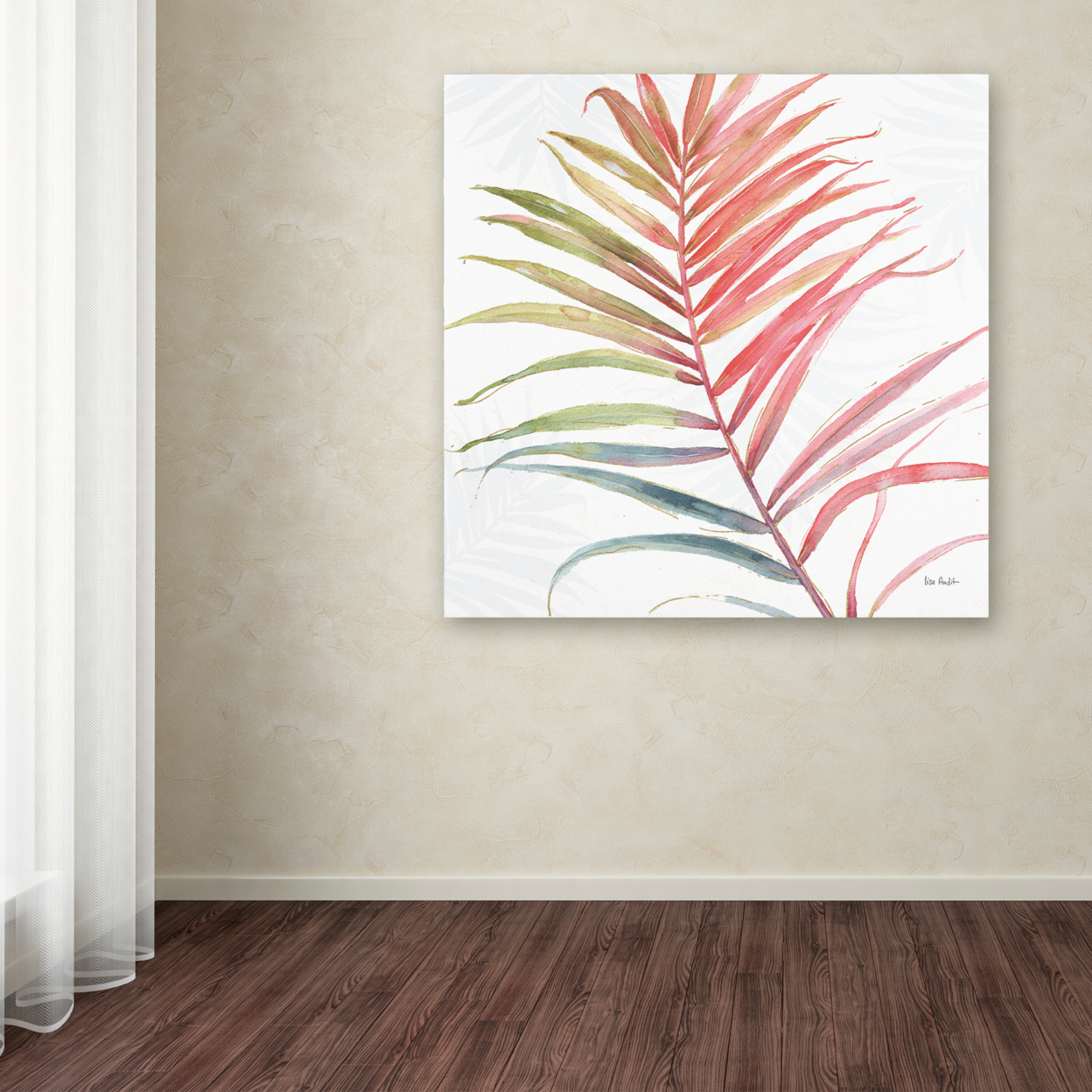 Lisa Audit 'Tropical Blush VI' Large Canvas Art 35 X 35