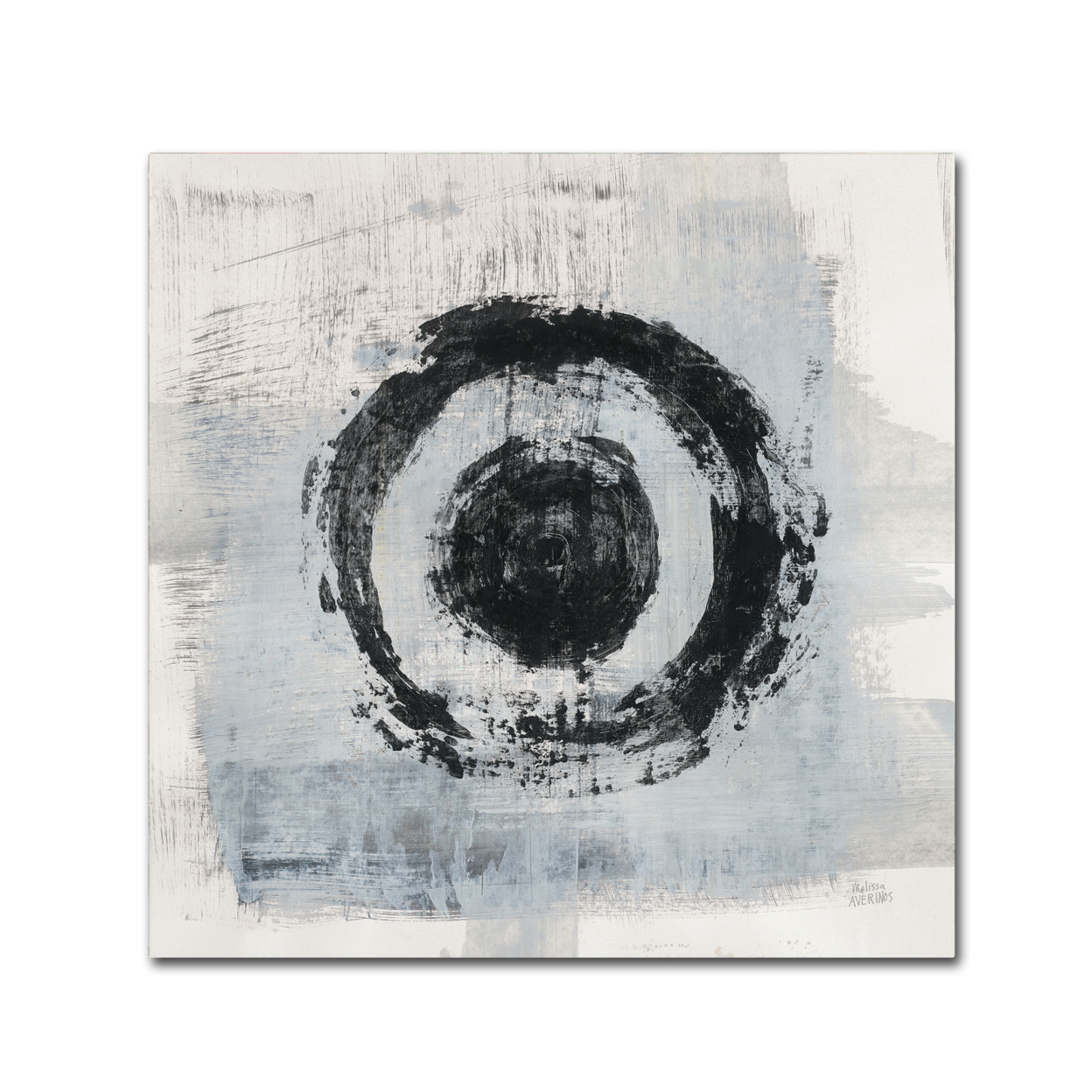 Melissa Averinos 'Zen Circle II Crop' Large Canvas Art 35 X 35