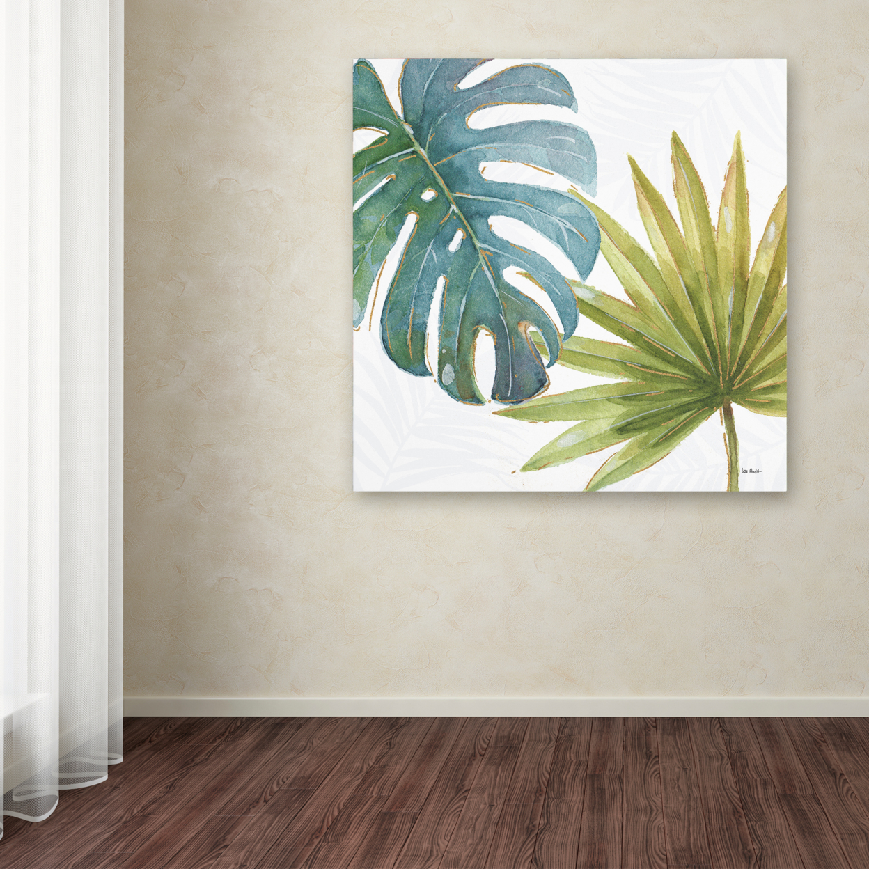 Lisa Audit 'Tropical Blush VIII' Large Canvas Art 35 X 35