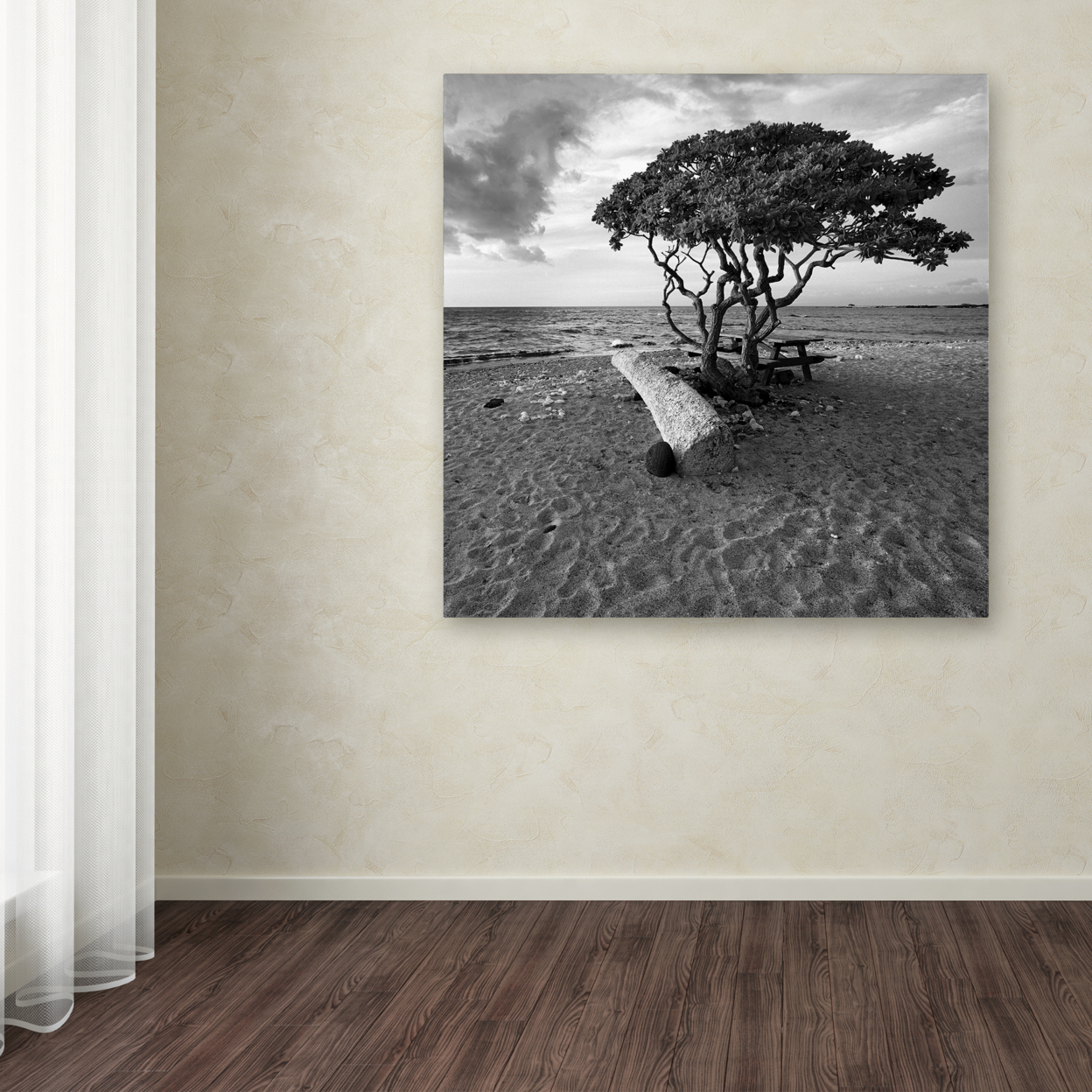 Rob Cherry 'Hawaiian Tree' Large Canvas Art 35 X 35