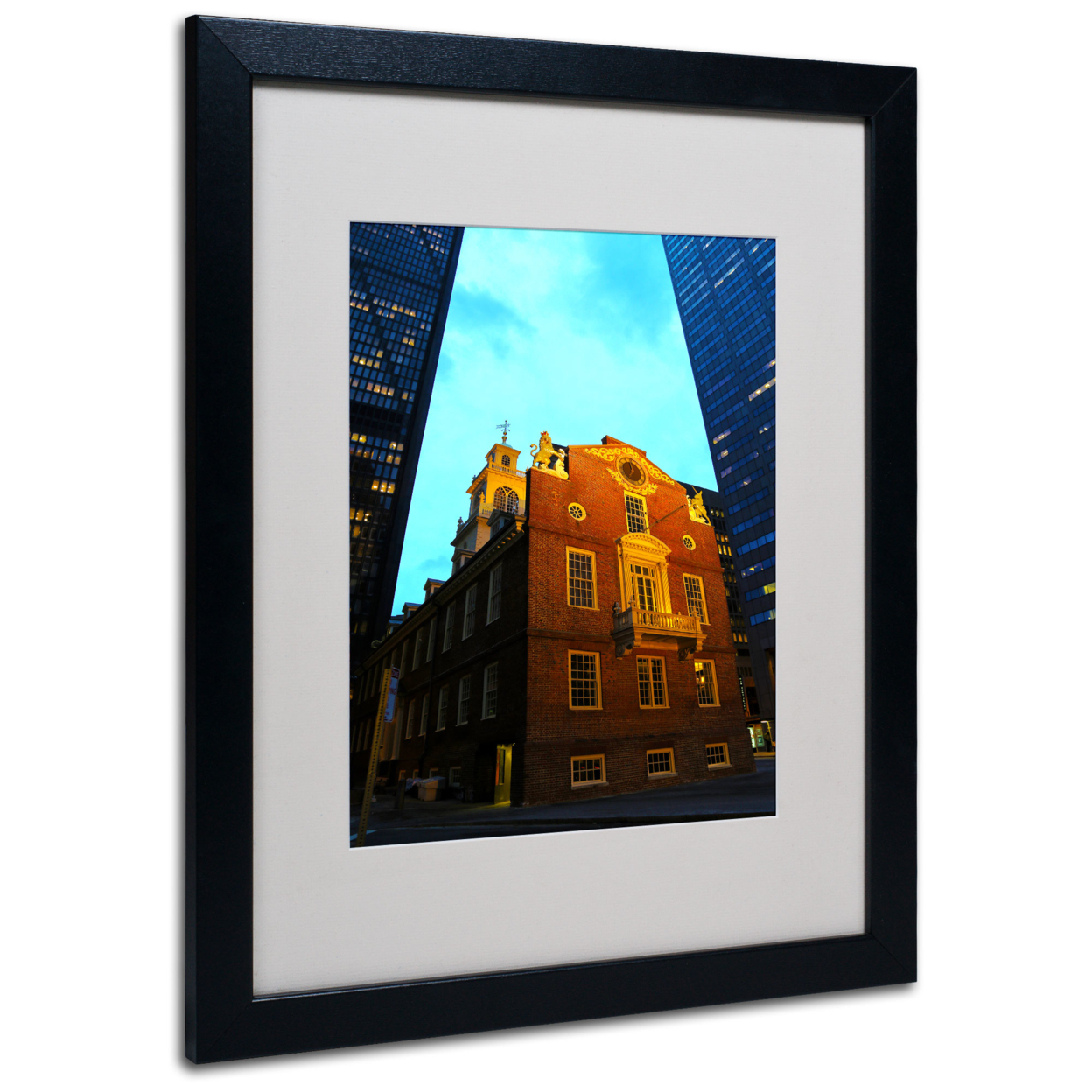 CATeyes 'Boston' Black Wooden Framed Art 18 X 22 Inches
