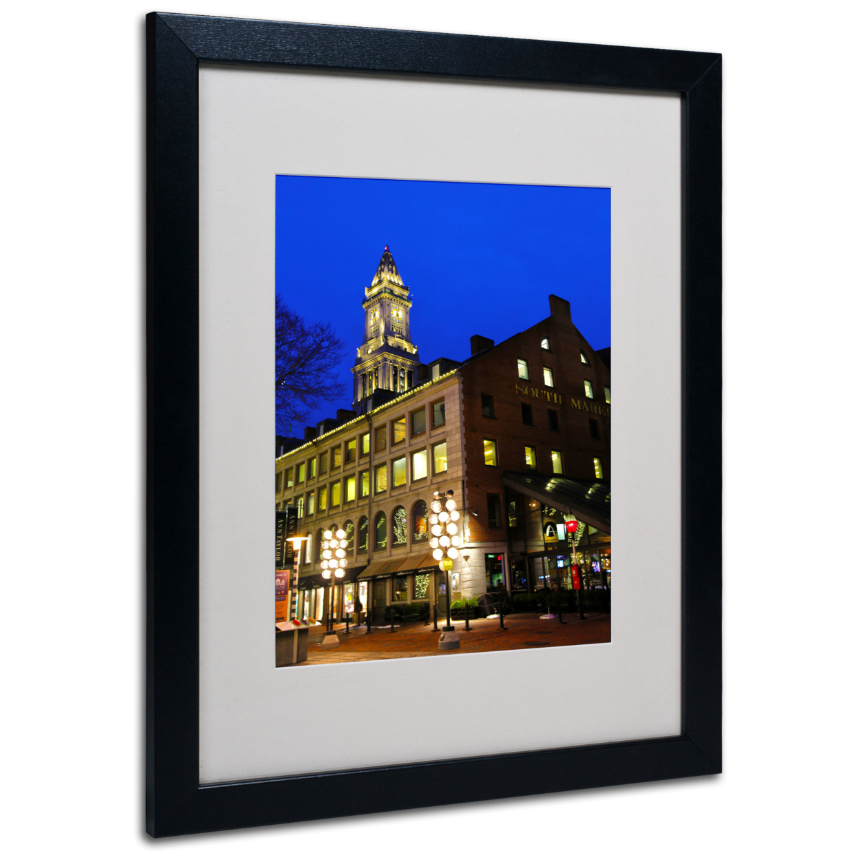 CATeyes 'Boston 3' Black Wooden Framed Art 18 X 22 Inches