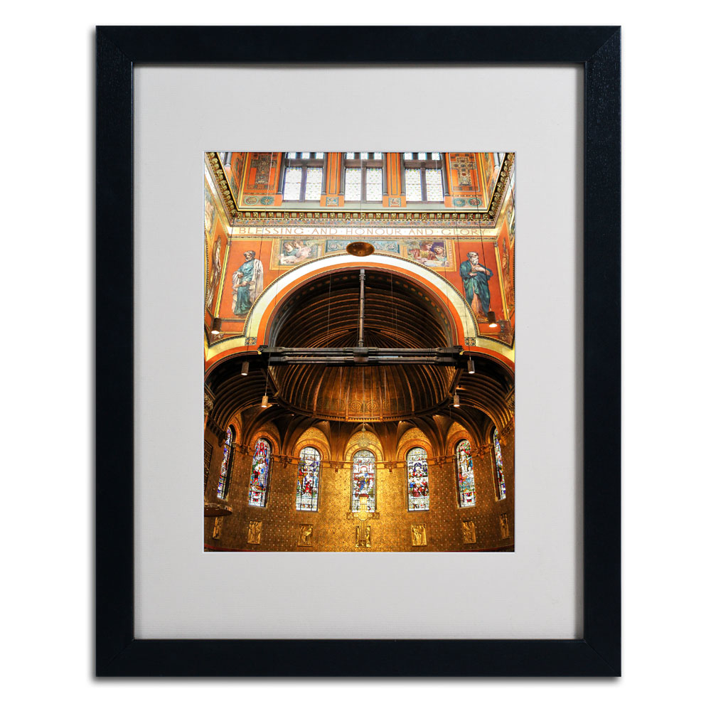 CATeyes 'Trinity Church' Black Wooden Framed Art 18 X 22 Inches