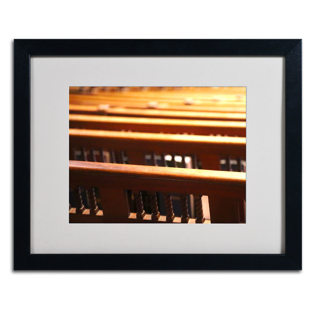 CATeyes 'Trinity Church 2' Black Wooden Framed Art 18 X 22 Inches