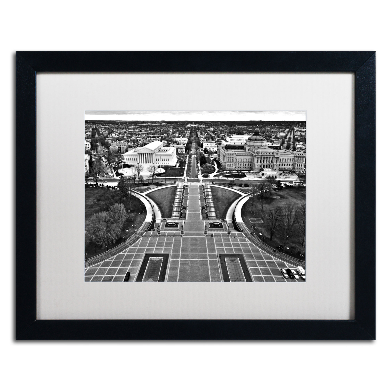 CATeyes 'Washington, DC' Black Wooden Framed Art 18 X 22 Inches