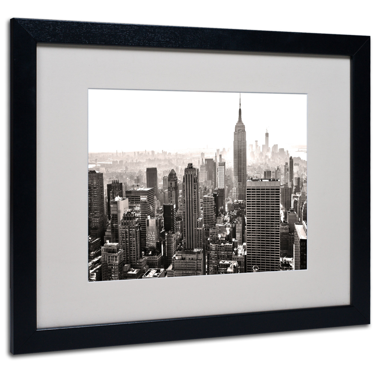 CATeyes 'Manhattan' Black Wooden Framed Art 18 X 22 Inches