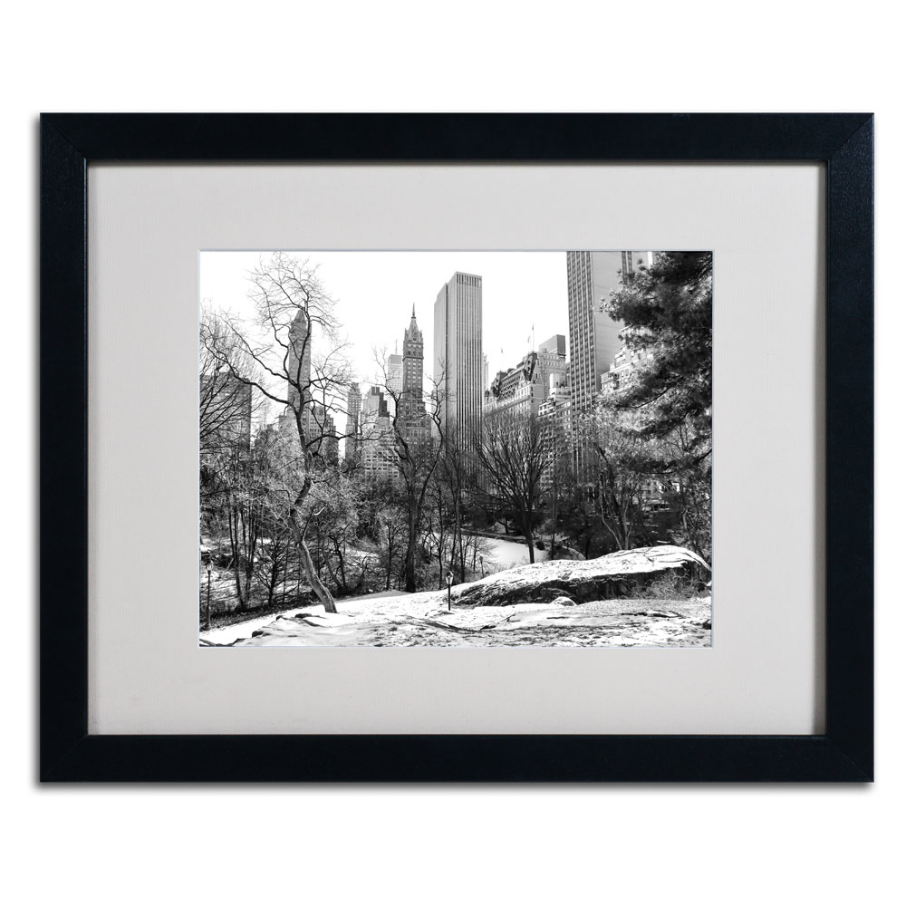 CATeyes 'Central Park' Black Wooden Framed Art 18 X 22 Inches