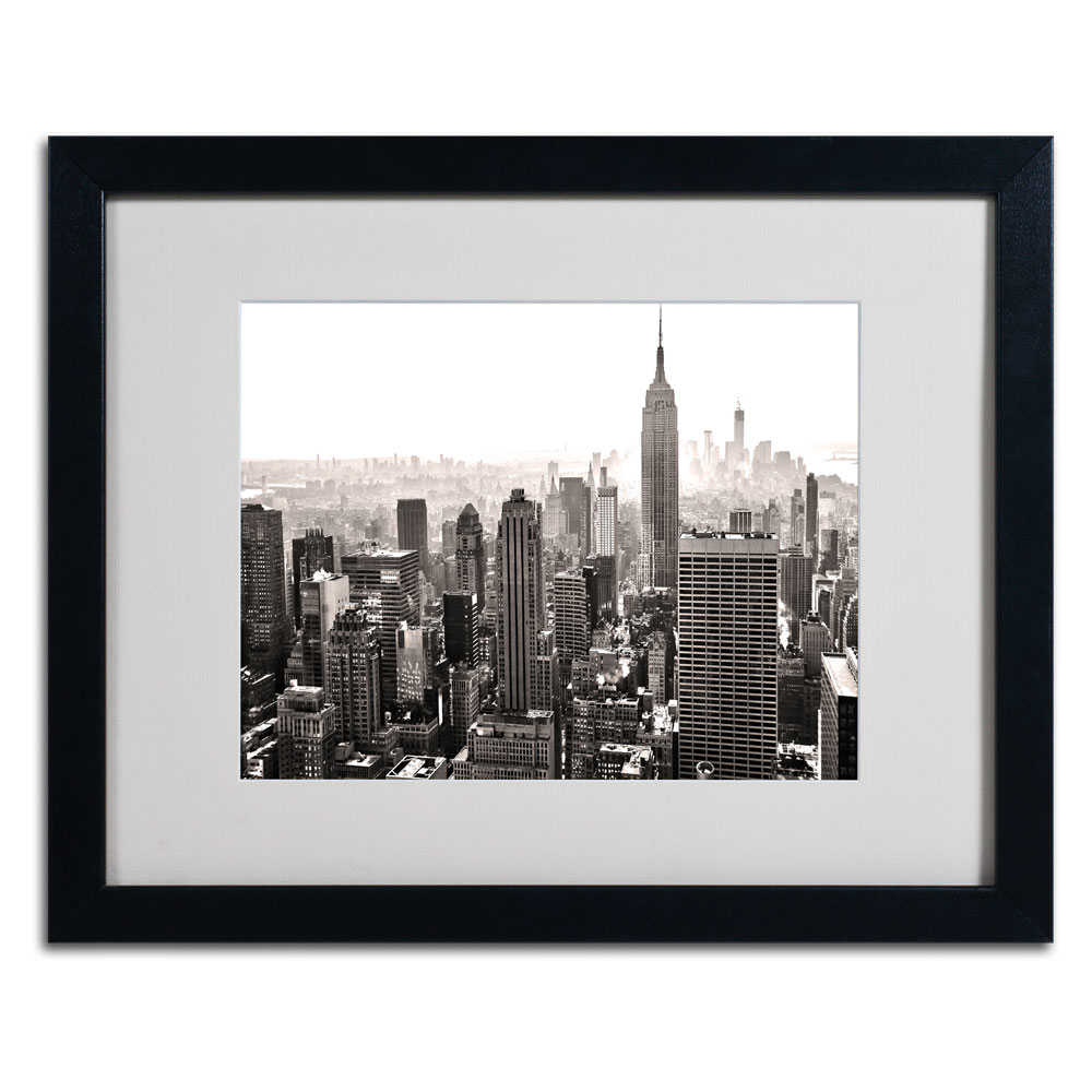 CATeyes 'Manhattan' Black Wooden Framed Art 18 X 22 Inches