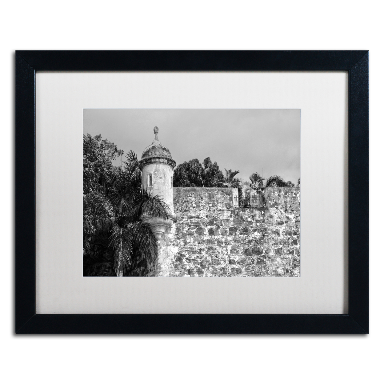 CATeyes 'Castillo De San Felipe Del Morro 3' Black Wooden Framed Art 18 X 22 Inches