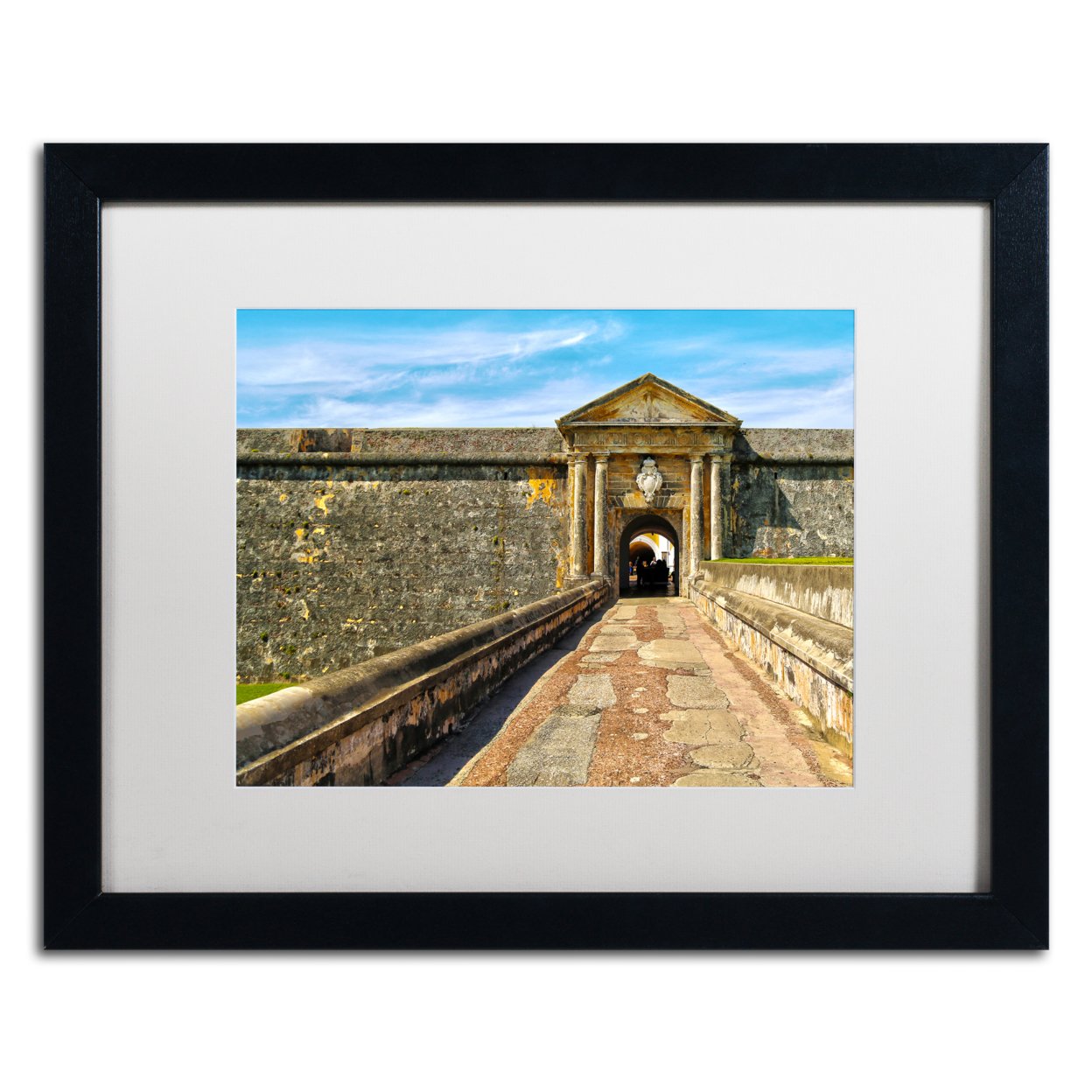 CATeyes 'Castillo De San Felipe Del Morro 8' Black Wooden Framed Art 18 X 22 Inches