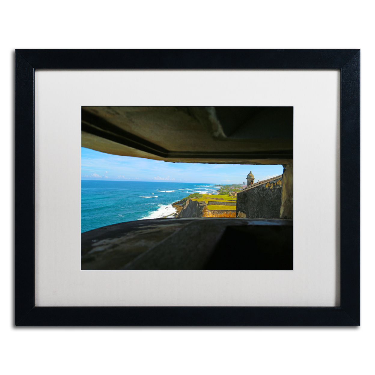 CATeyes 'Castillo De San Felipe Del Morro 9' Black Wooden Framed Art 18 X 22 Inches