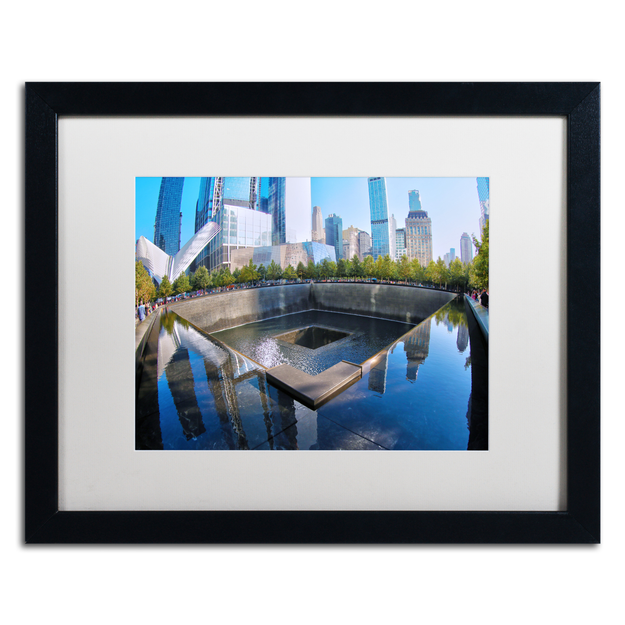 CATeyes '911 Memorial' Black Wooden Framed Art 18 X 22 Inches