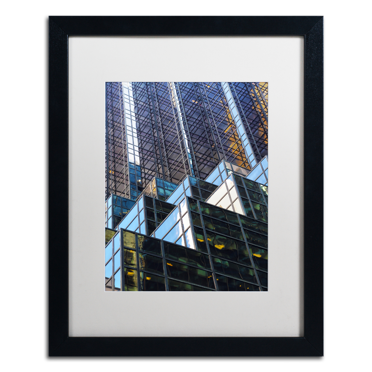 CATeyes 'Trump Tower' Black Wooden Framed Art 18 X 22 Inches