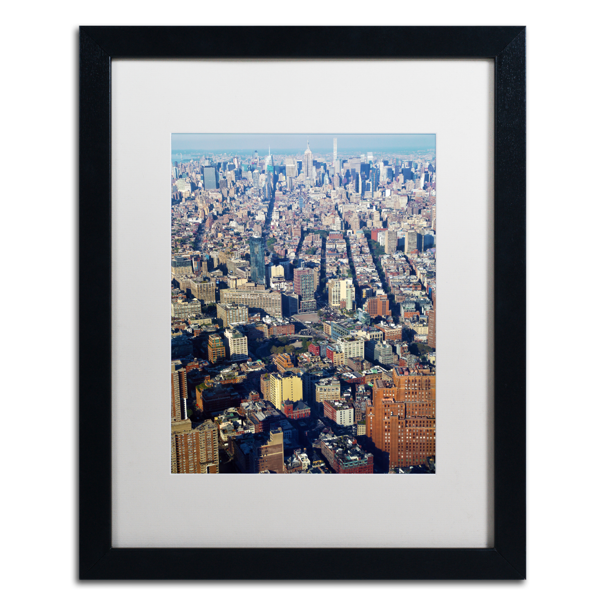 CATeyes 'Lower Manhattan' Black Wooden Framed Art 18 X 22 Inches