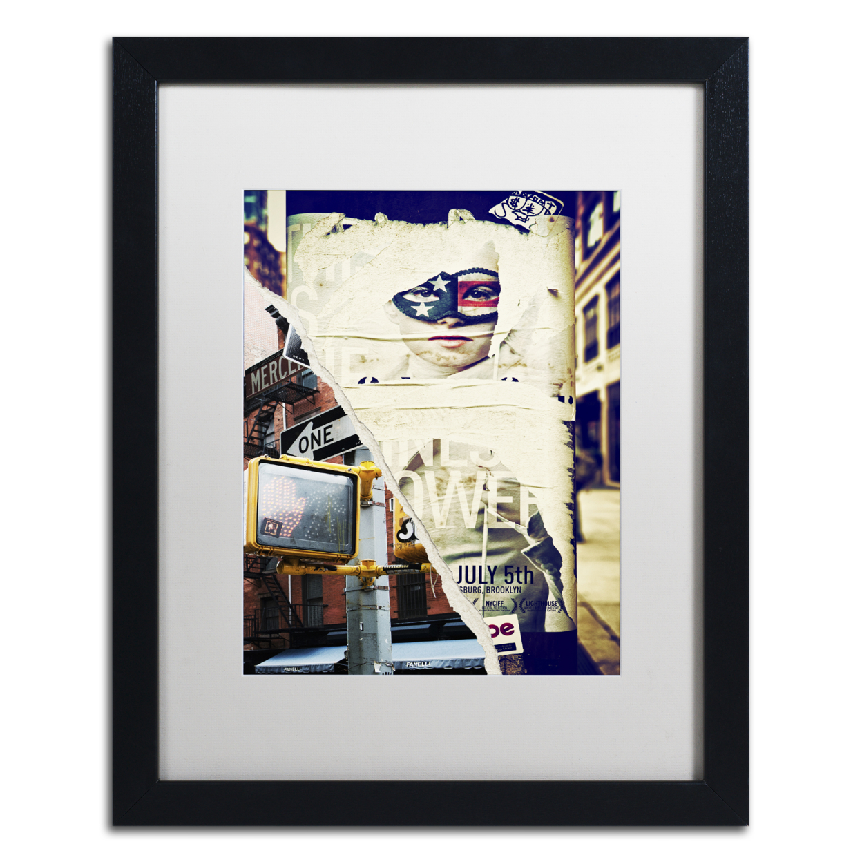 Philippe Hugonnard 'NY Street Scenes' Black Wooden Framed Art 18 X 22 Inches