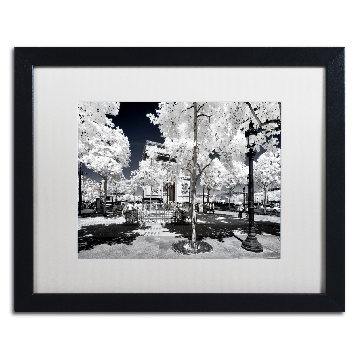 Philippe Hugonnard 'Another Look At Paris XI' Black Wooden Framed Art 18 X 22 Inches