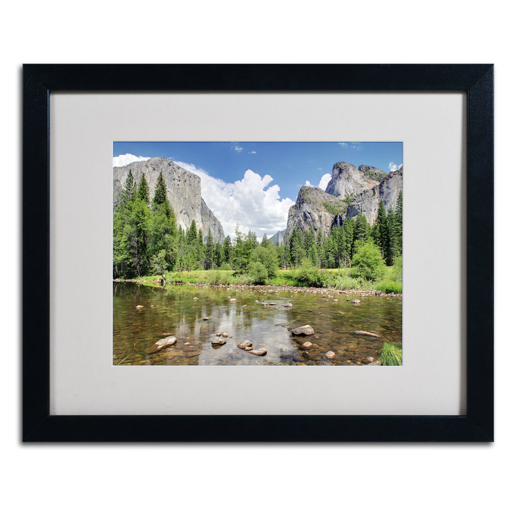 Pierre Leclerc 'Yosemite' Black Wooden Framed Art 18 X 22 Inches