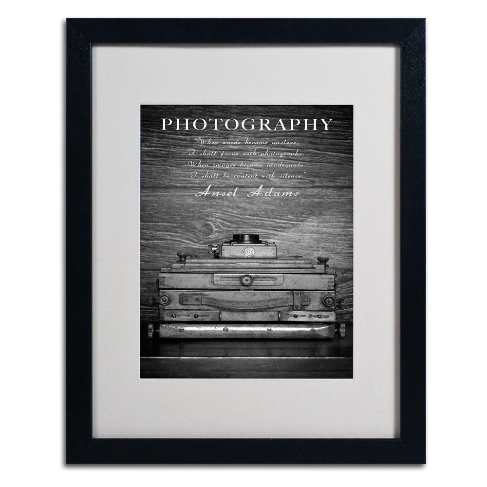 Philippe Sainte-Laudy 'Photography B&W' Black Wooden Framed Art 18 X 22 Inches