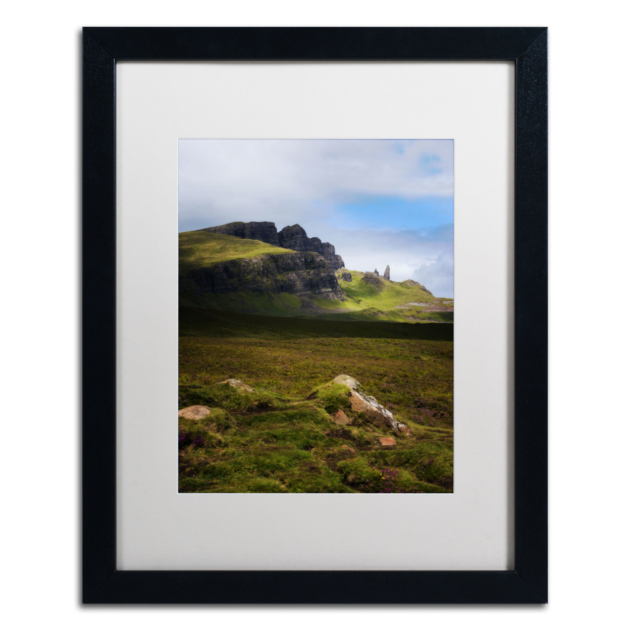 Philippe Sainte-Laudy 'Old Man Of Storr' Black Wooden Framed Art 18 X 22 Inches