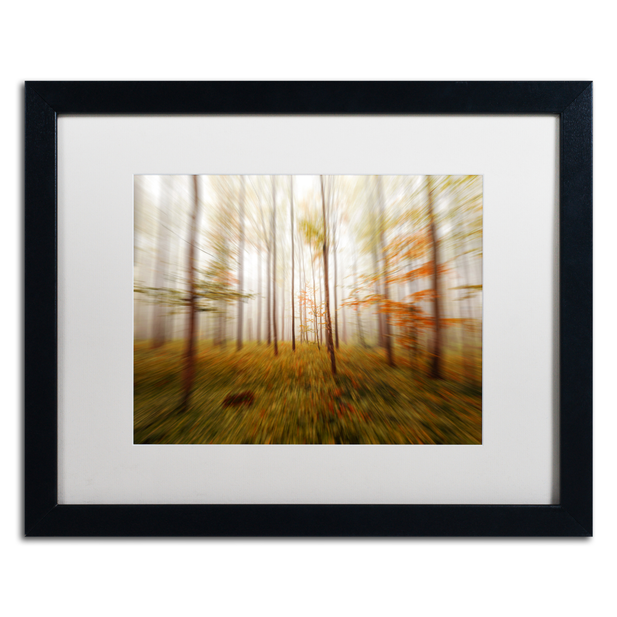 Philippe Sainte-Laudy 'Autumn Go Fast' Black Wooden Framed Art 18 X 22 Inches