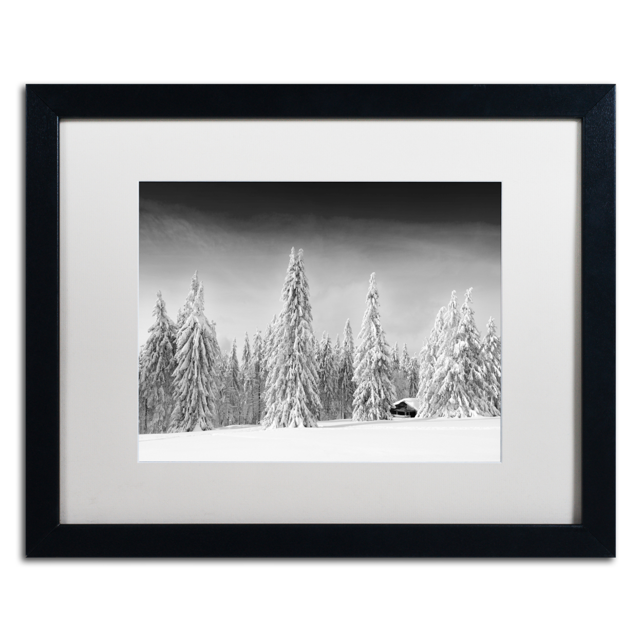 Philippe Sainte-Laudy 'White World' Black Wooden Framed Art 18 X 22 Inches