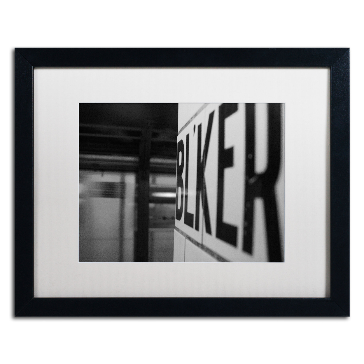 Yale Gurney 'Bleeker' Black Wooden Framed Art 18 X 22 Inches