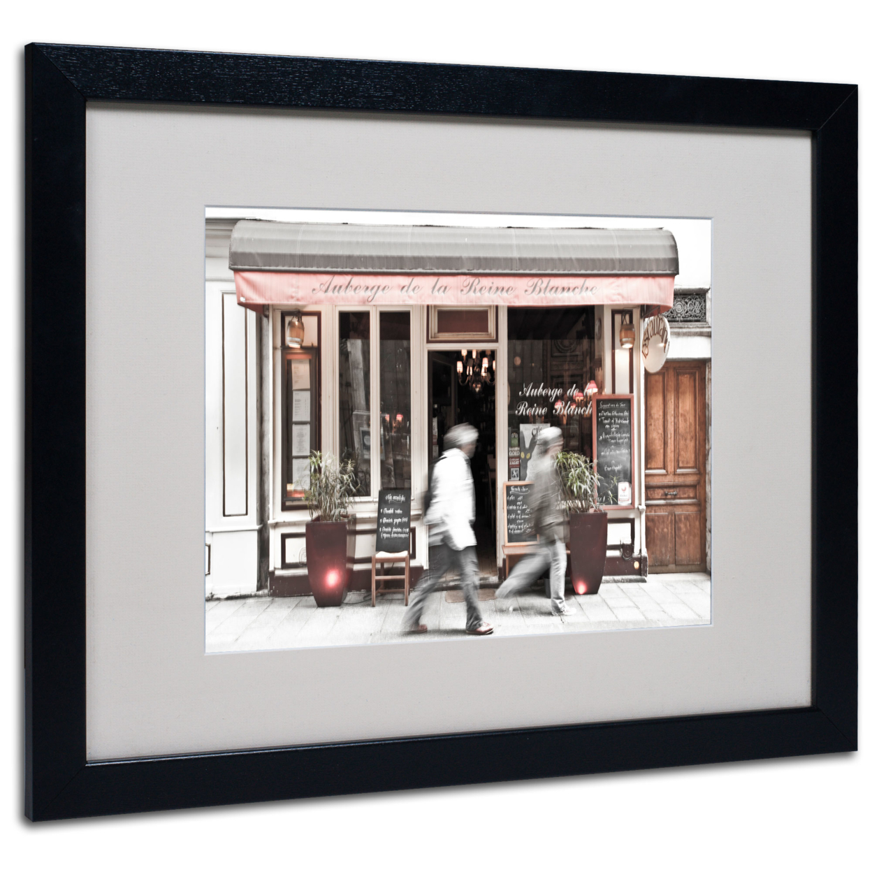 Yale Gurney 'Paris Parisian Bakery' Black Wooden Framed Art 18 X 22 Inches