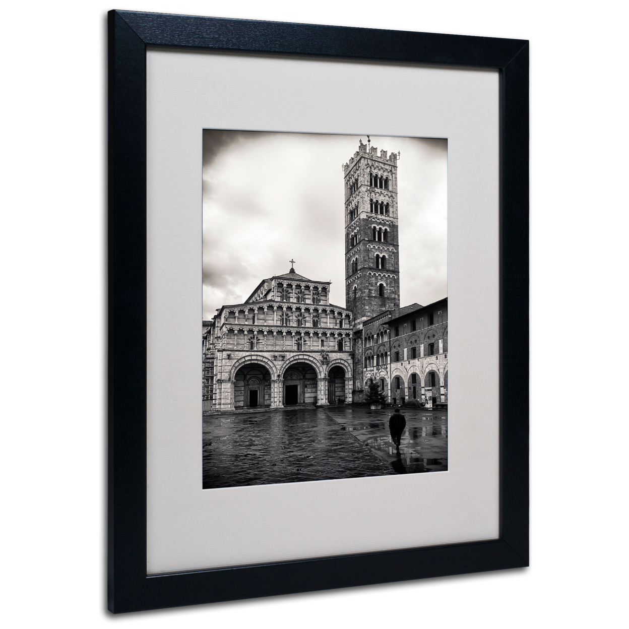 Giuseppe Torre 'Need To Pray' Black Wooden Framed Art 18 X 22 Inches