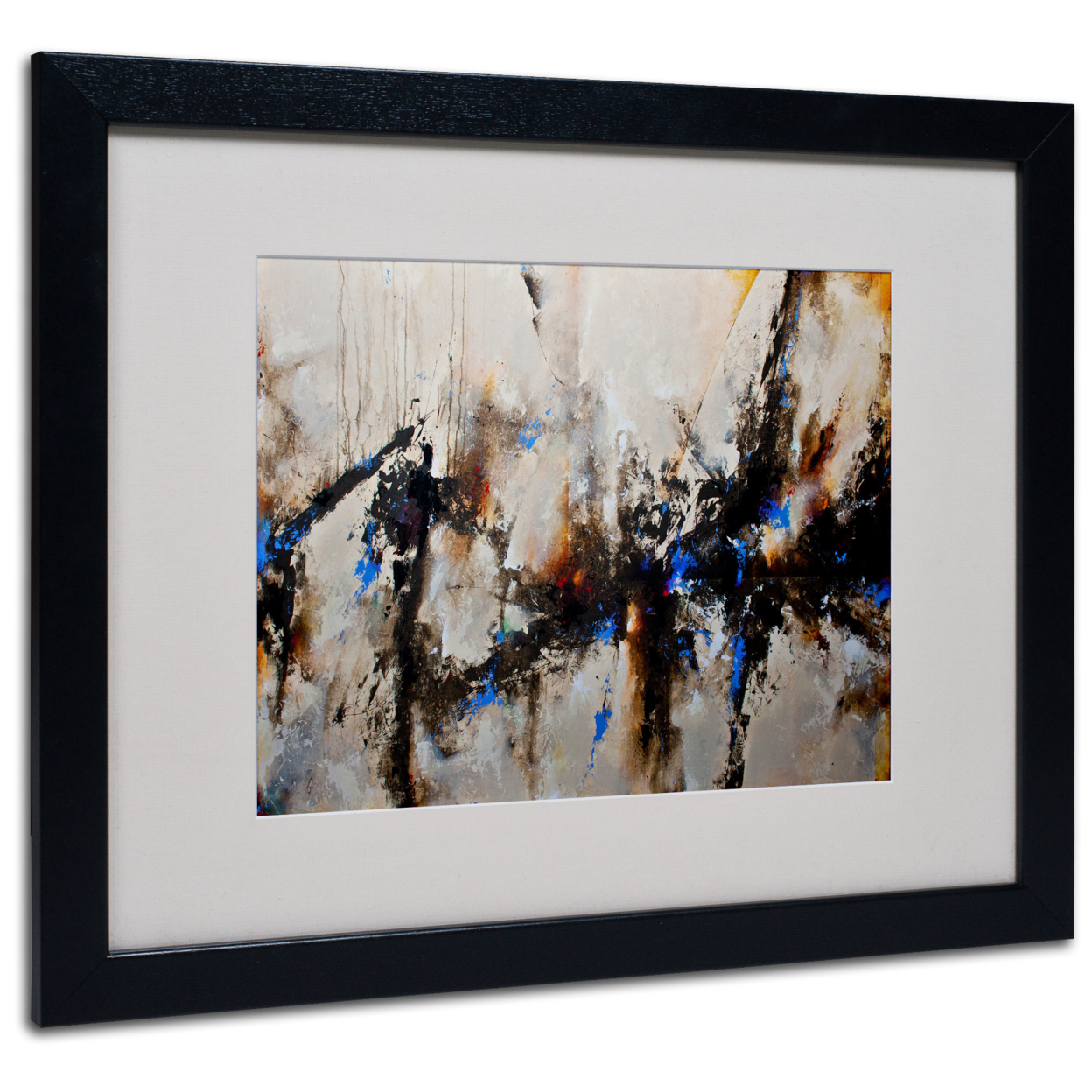 CH Studios 'Sands Of Time III' Black Wooden Framed Art 18 X 22 Inches