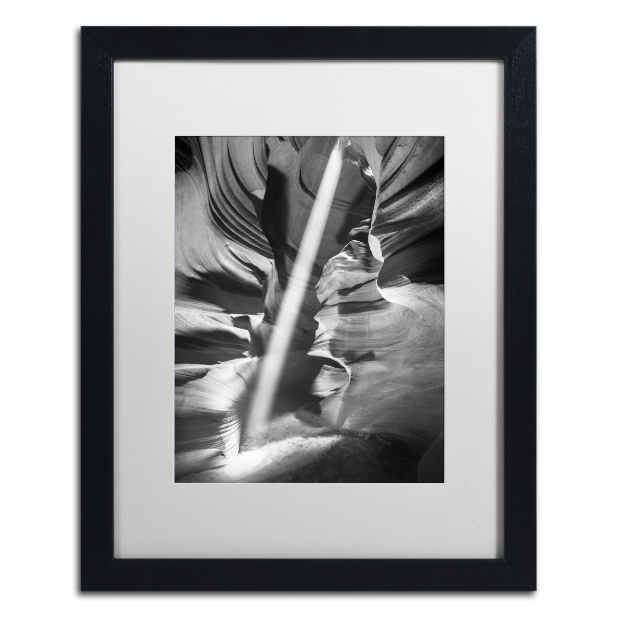 Moises Levy 'Illumination II' Black Wooden Framed Art 18 X 22 Inches