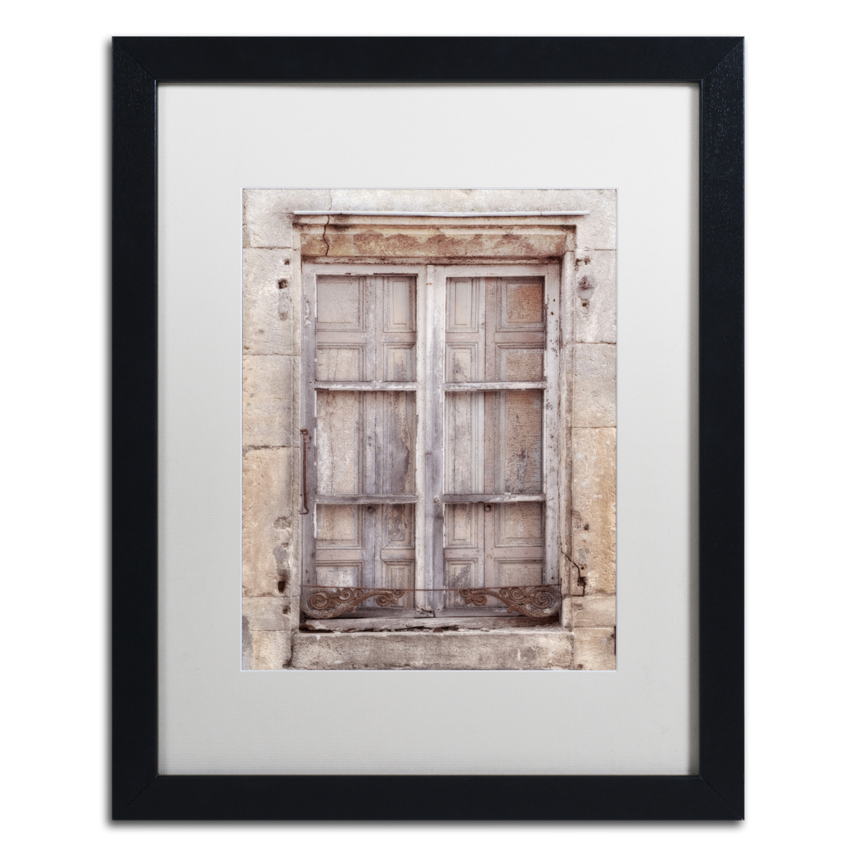 Cora Niele 'French Window I' Black Wooden Framed Art 18 X 22 Inches