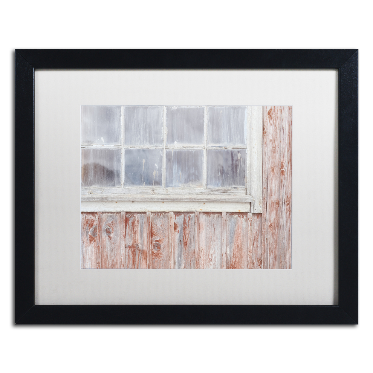 Cora Niele 'Little Windows II' Black Wooden Framed Art 18 X 22 Inches