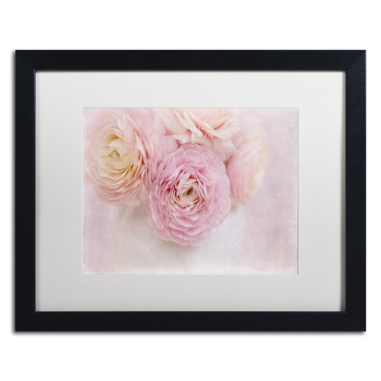 Cora Niele 'Chique Bouquet' Black Wooden Framed Art 18 X 22 Inches